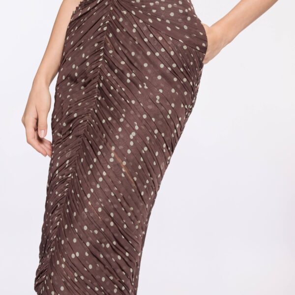 Elie Saab Polka Dot Printed Skirt in Multicolour featuring  – Luxury Designer Fashion at Coveti.