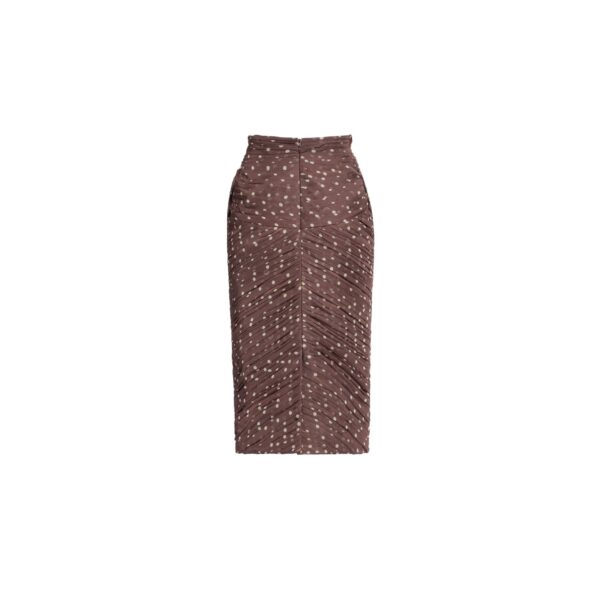 Elie Saab Polka Dot Printed Skirt in Multicolour featuring  – Luxury Designer Fashion at Coveti.