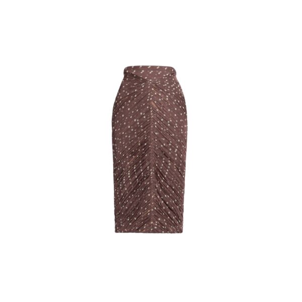Elie Saab Polka Dot Printed Skirt in Multicolour featuring  – Luxury Designer Fashion at Coveti.