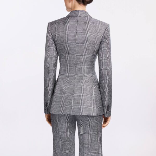 Elie Saab Printed Twill Blazer in Multicolour featuring  – Luxury Designer Fashion at Coveti.
