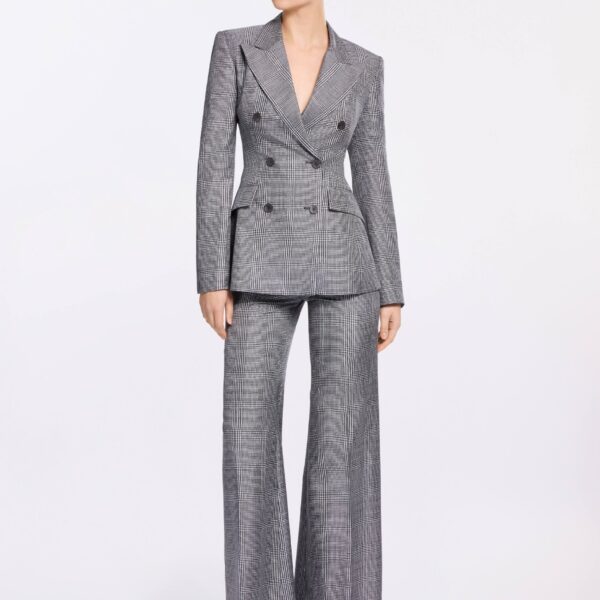Elie Saab Printed Twill Blazer in Multicolour featuring  – Luxury Designer Fashion at Coveti.