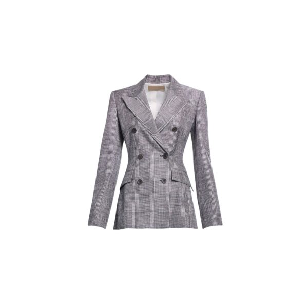 Elie Saab Printed Twill Blazer in Multicolour featuring  – Luxury Designer Fashion at Coveti.