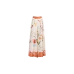 Elie Saab Printed Twill Pants in Multicolour featuring  – Luxury Designer Fashion at Coveti.