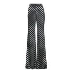 Black and white polka-dot print