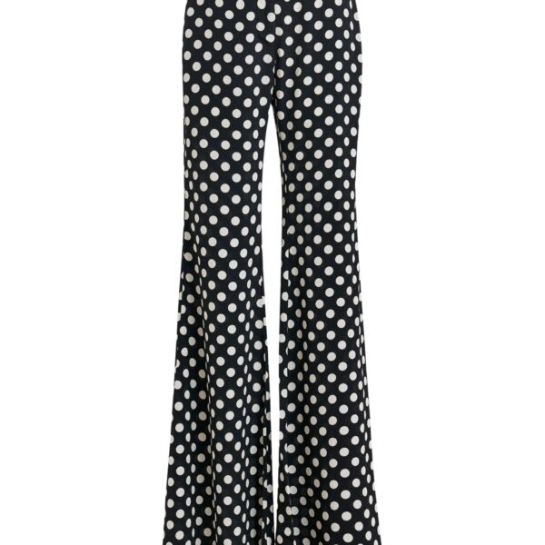 Black and white polka-dot print