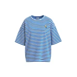 Blue and off-white striped T-shirt with yellow Peanuts™ Woodstock detail