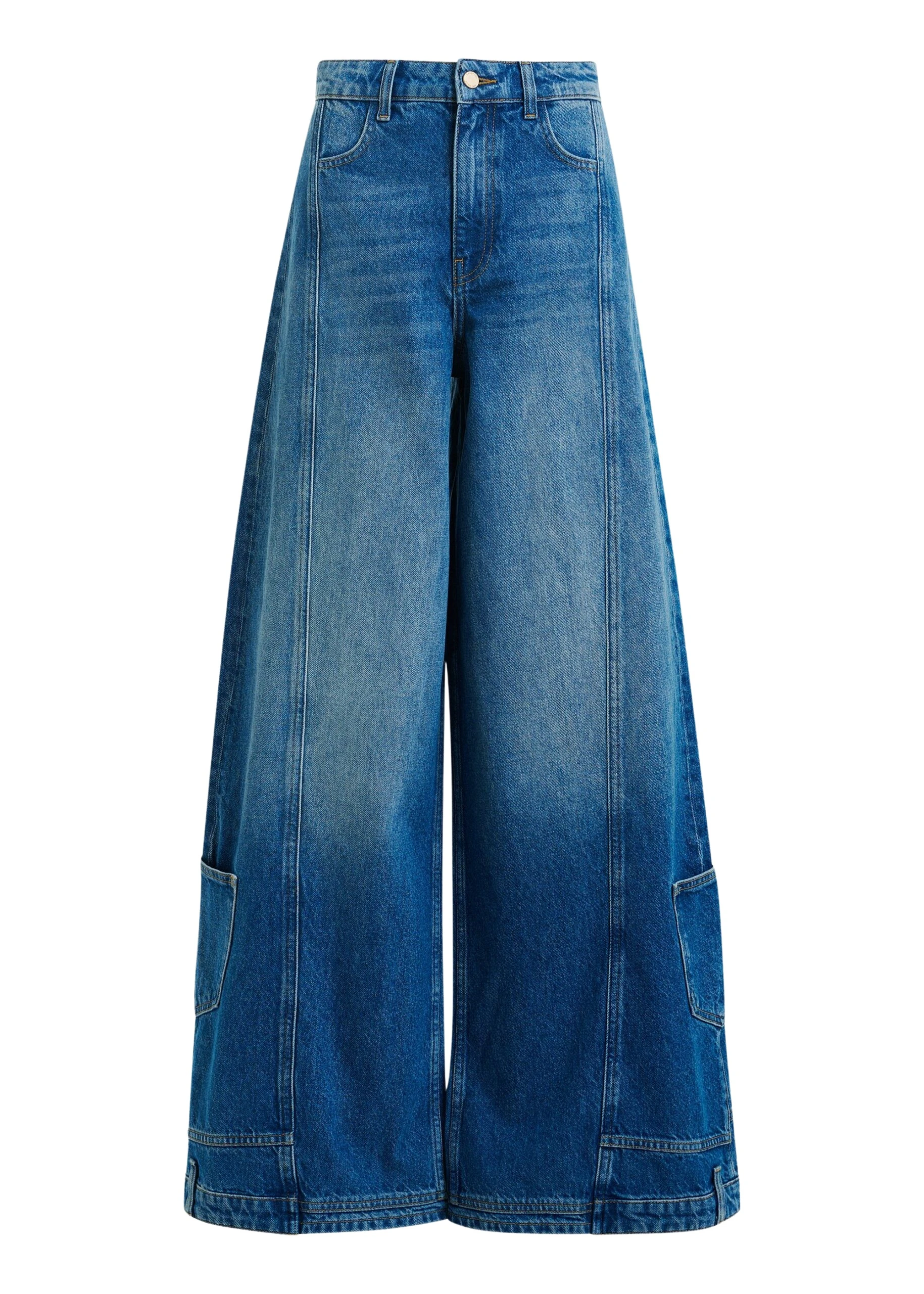 Essentiel-Antwerp-Blue-flared-leg-cotton-dual-panel-jeans-scaled84894_nobg Blue flared leg cotton dual-panel jeans
