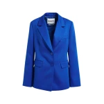Blue single-breasted blazer