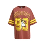 Brown T-shirt with Peanuts™ Snoopy print and yellow text