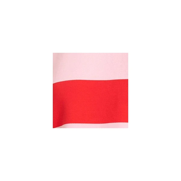 Pink and red striped cotton-blend sweatshirt