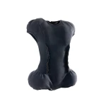 Dark grey sculpted jersey bodysuit with padded curves