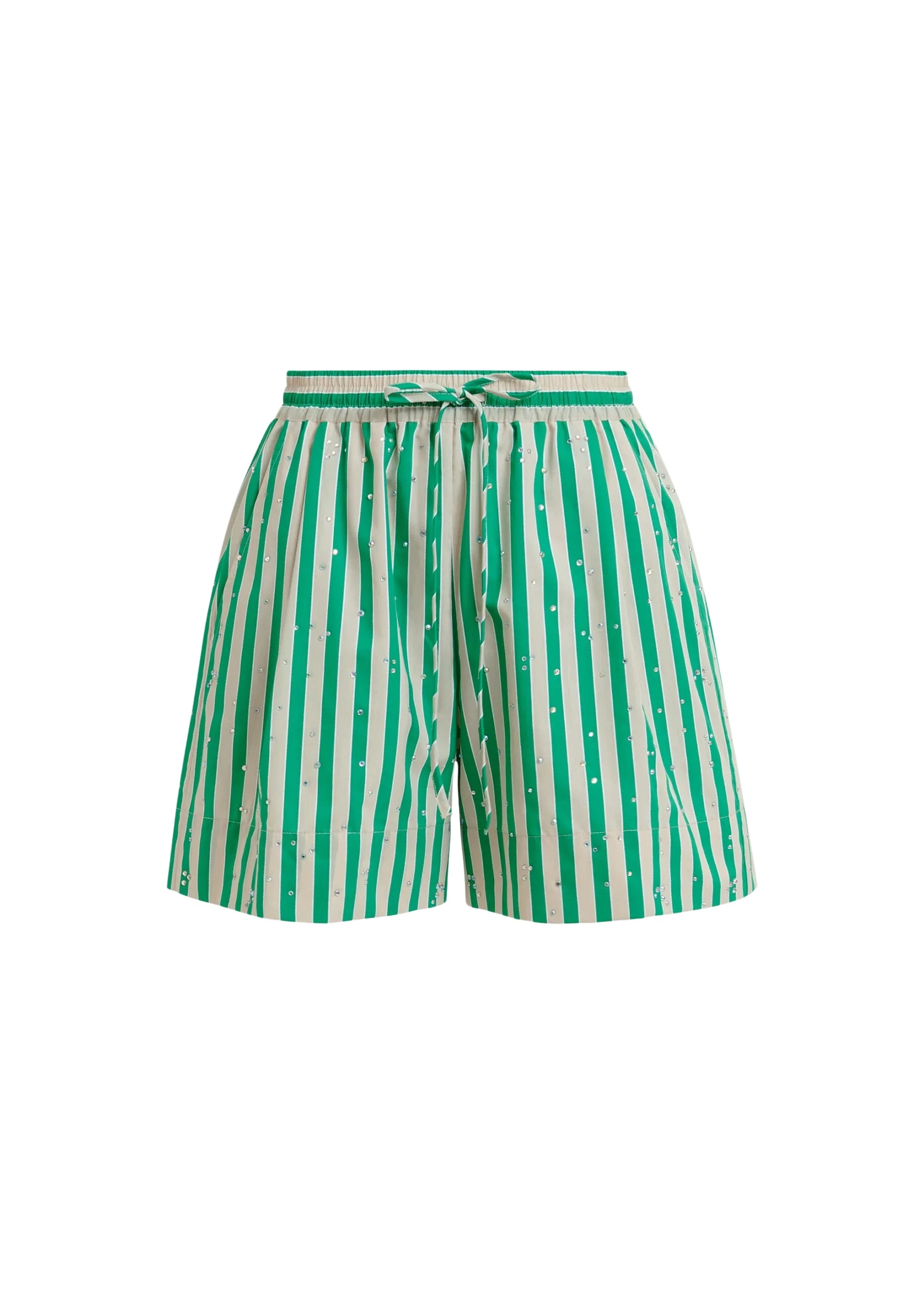 Essentiel-Antwerp-Green-and-cream-striped-shorts-with-rhinestone-embellishments-scaled74459_nobg Green and cream striped shorts with rhinestone embellishments
