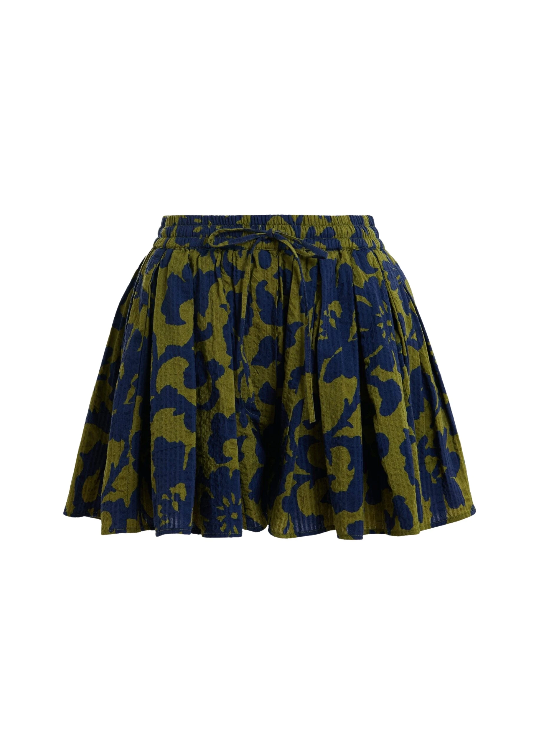 Essentiel-Antwerp-Green-and-dark-blue-floral-print-cotton-shorts-scaled52631_nobg Green and dark blue floral print cotton shorts