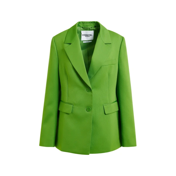 Essentiel Antwerp Green single-breasted blazer
