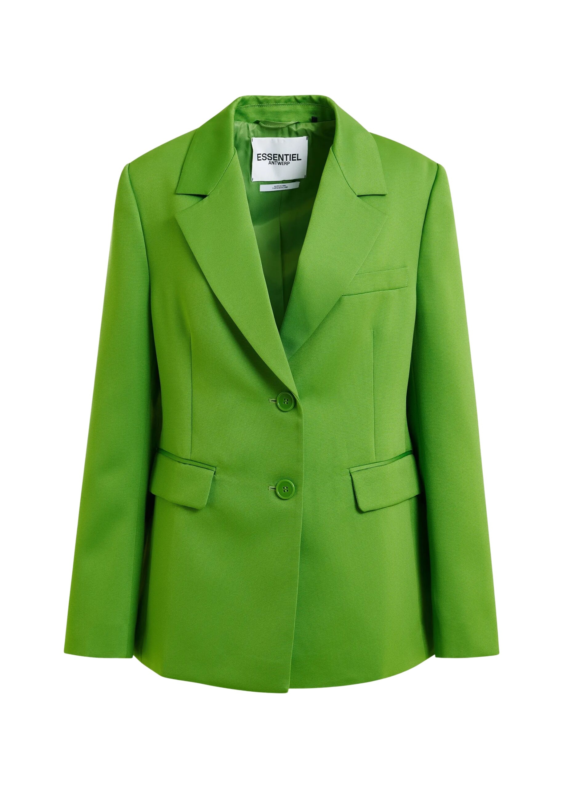 Green single-breasted blazer