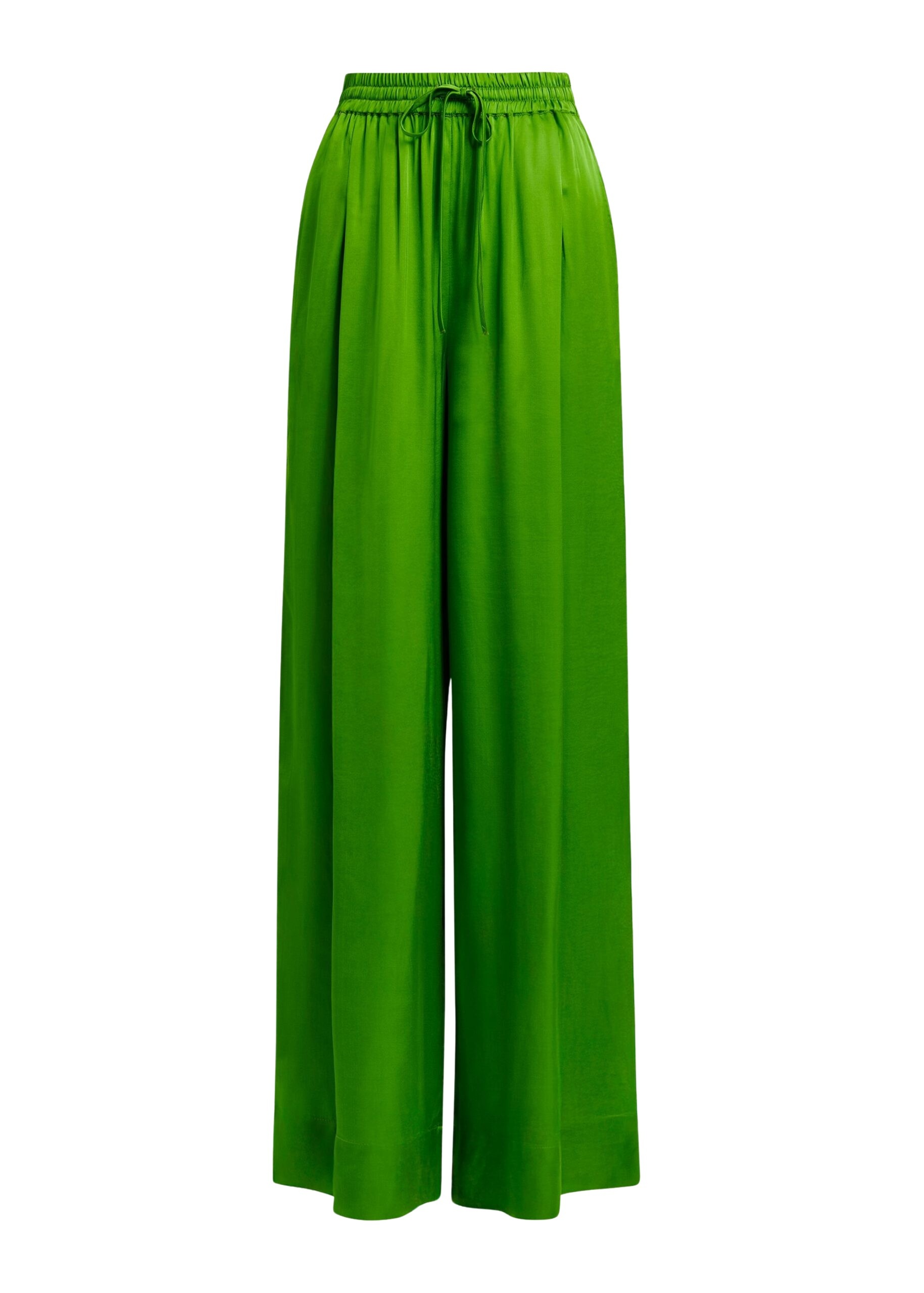 Green wide-leg pants