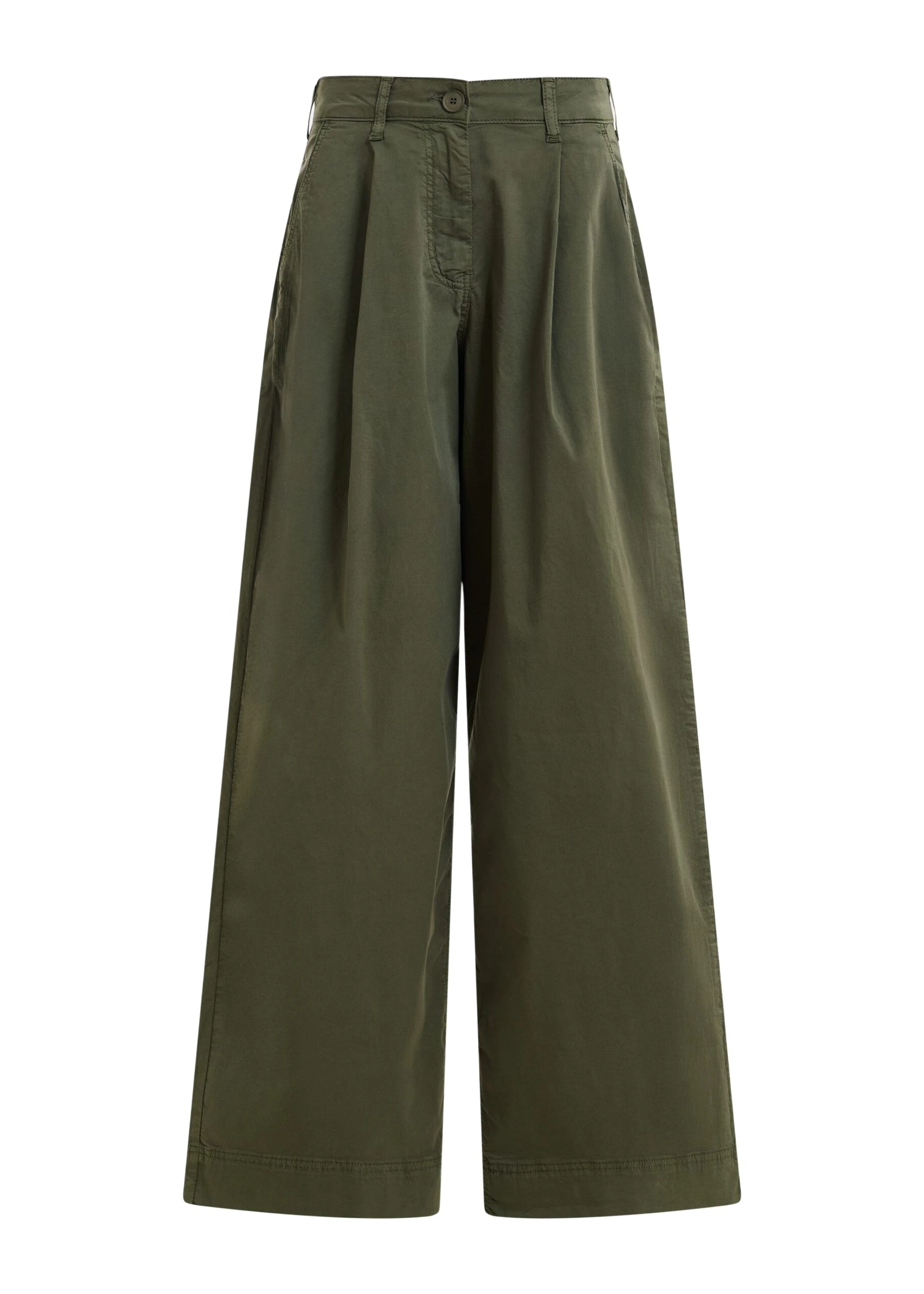 Essentiel-Antwerp-Khaki-pleated-wide-leg-pants-scaled17509_nobg Khaki pleated wide-leg pants