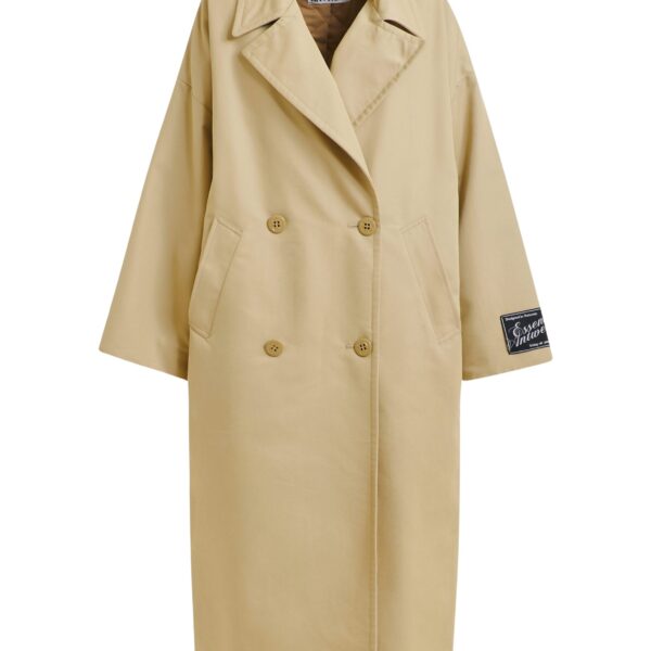 Light beige oversized trenchcoat