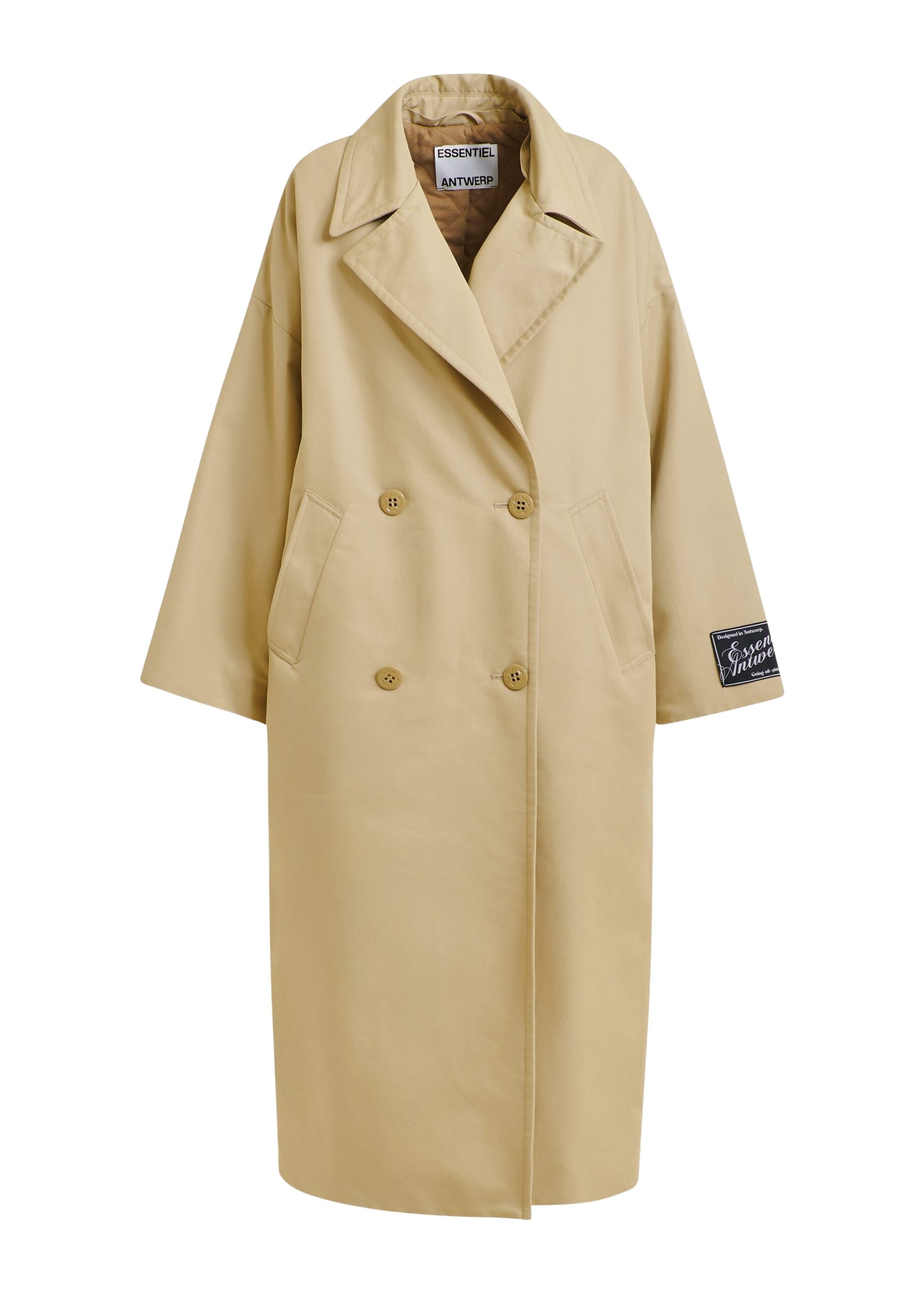 Light beige oversized trenchcoat