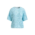 Light blue sequin-embellished top