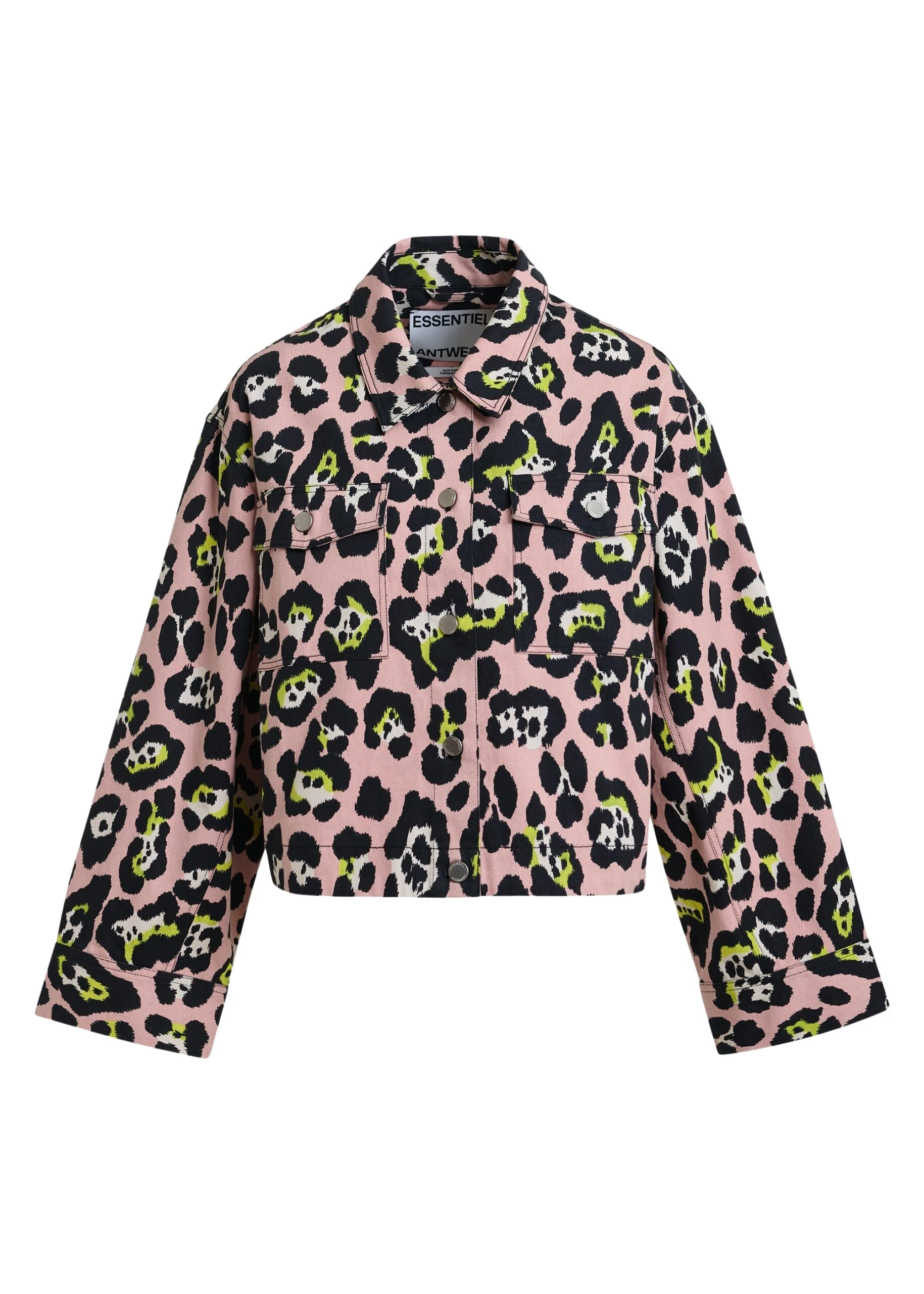 Essentiel-Antwerp-Light-pink-black-and-yellow-leopard-print-cropped-cotton-jacket-scaled99553_nobg Light pink