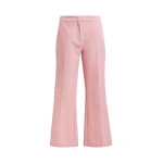 Light pink cropped flared pants