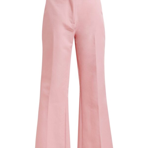 Light pink cropped flared pants
