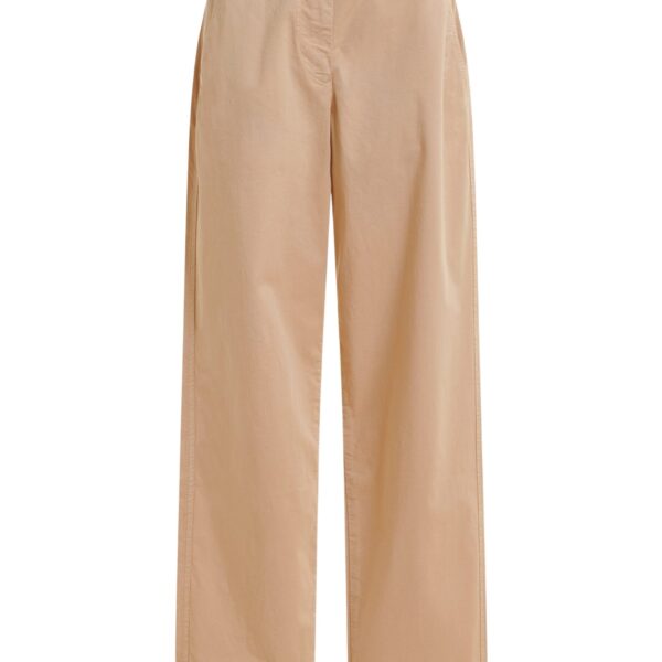 Light pink organic cotton-blend pants