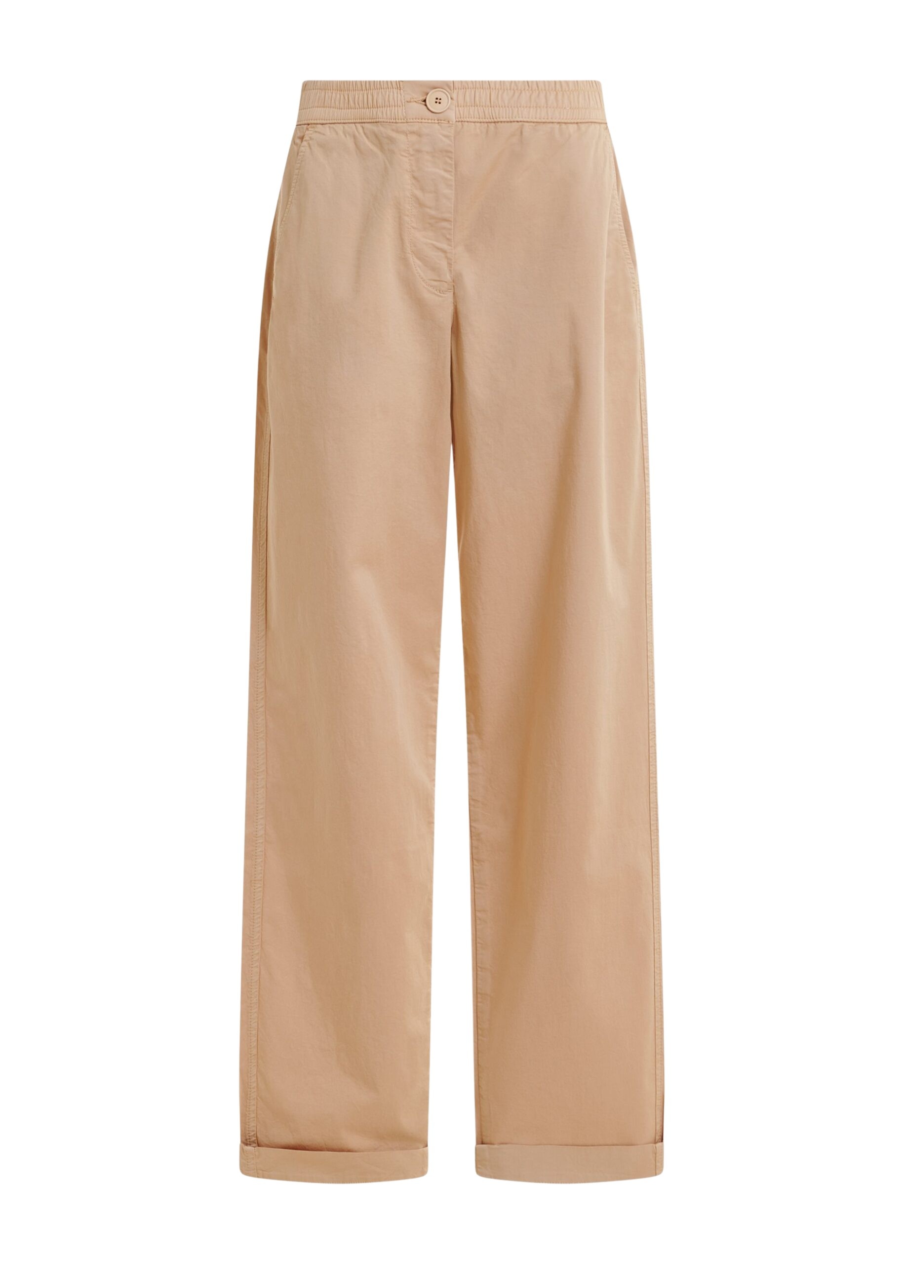 Light pink organic cotton-blend pants