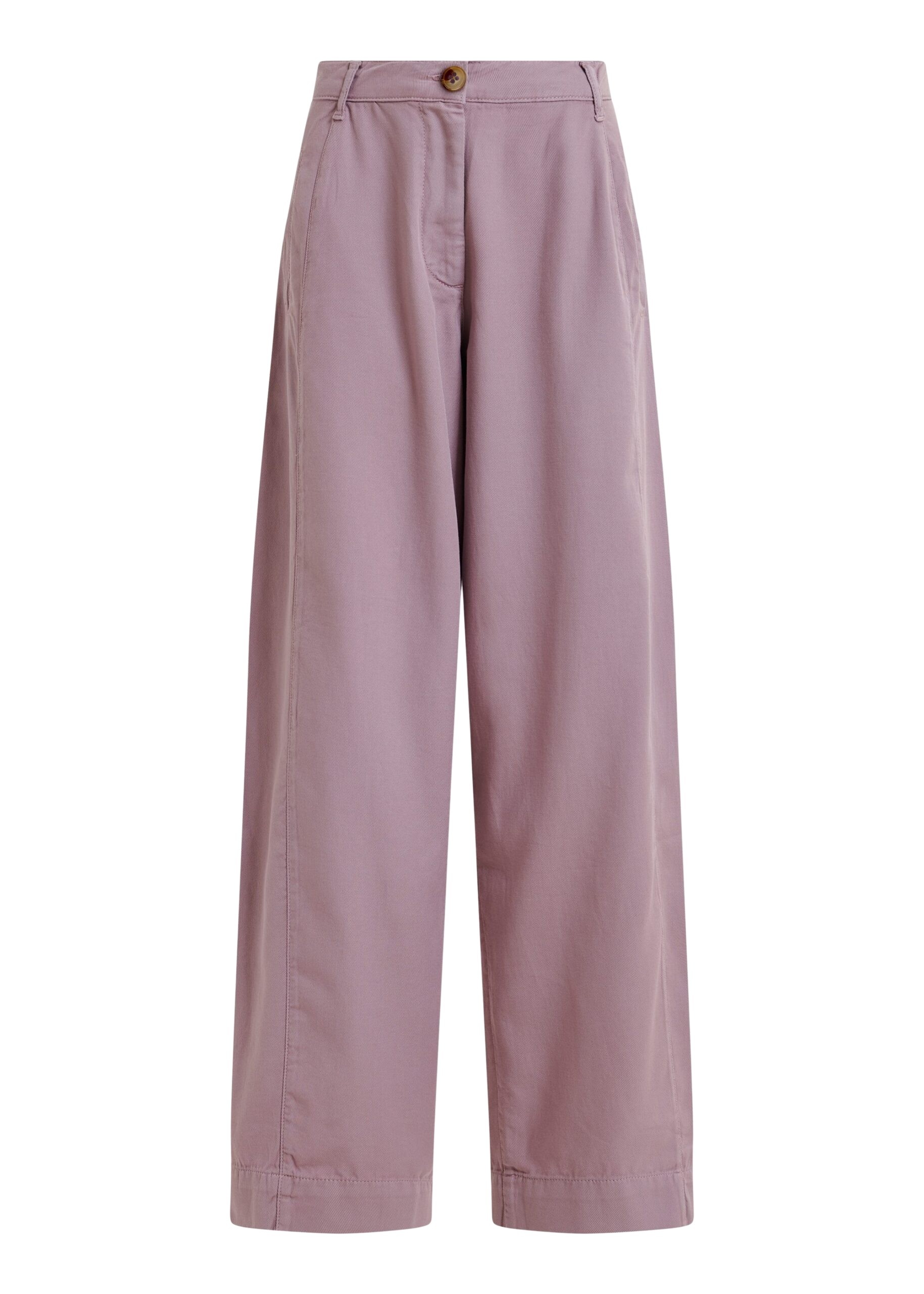 Light purple organic cotton wide-leg pants