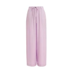 Lilac relaxed-fit pants with drawstring