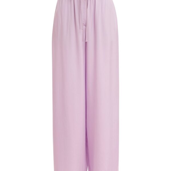 Lilac relaxed-fit pants with drawstring