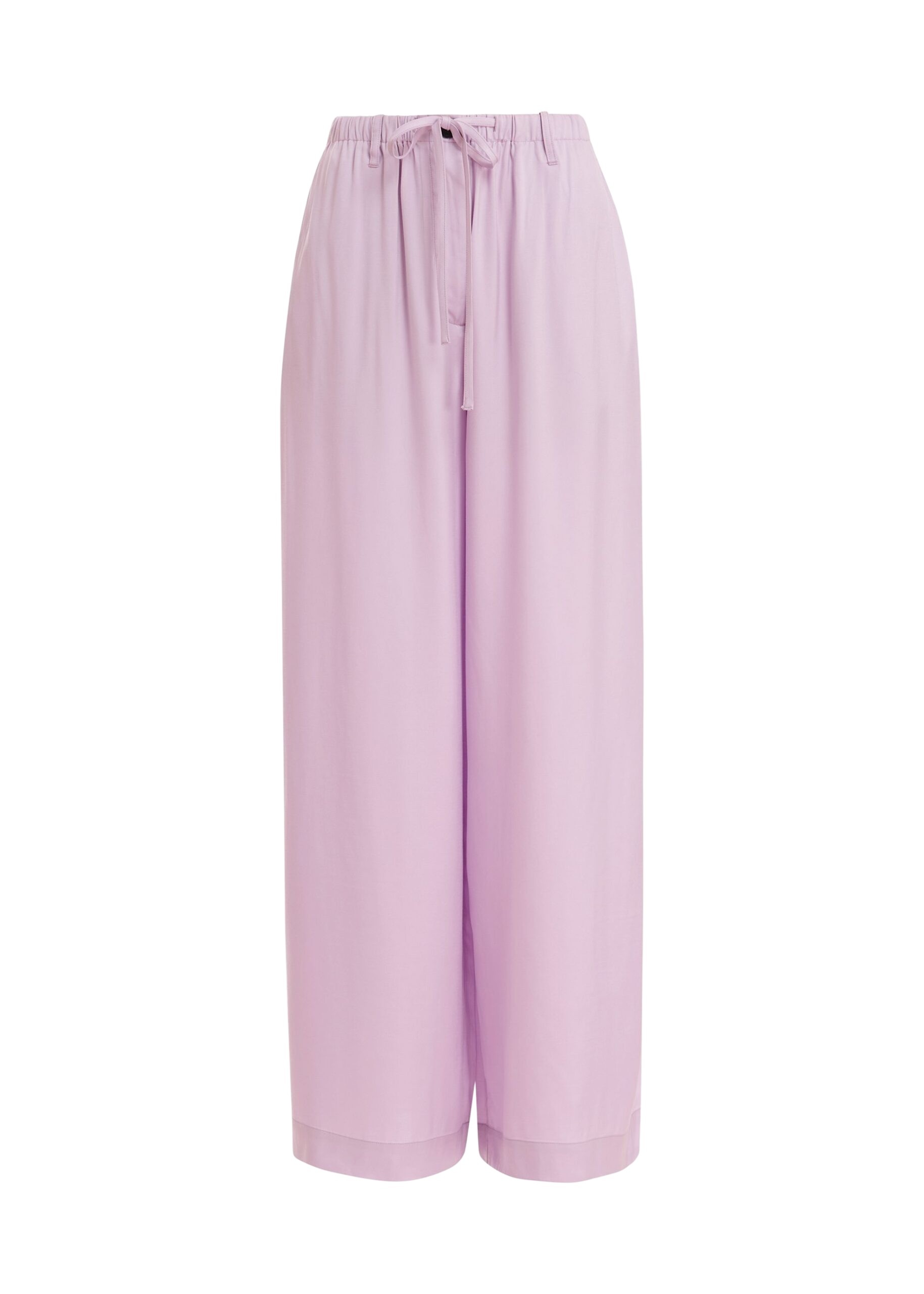 Lilac relaxed-fit pants with drawstring