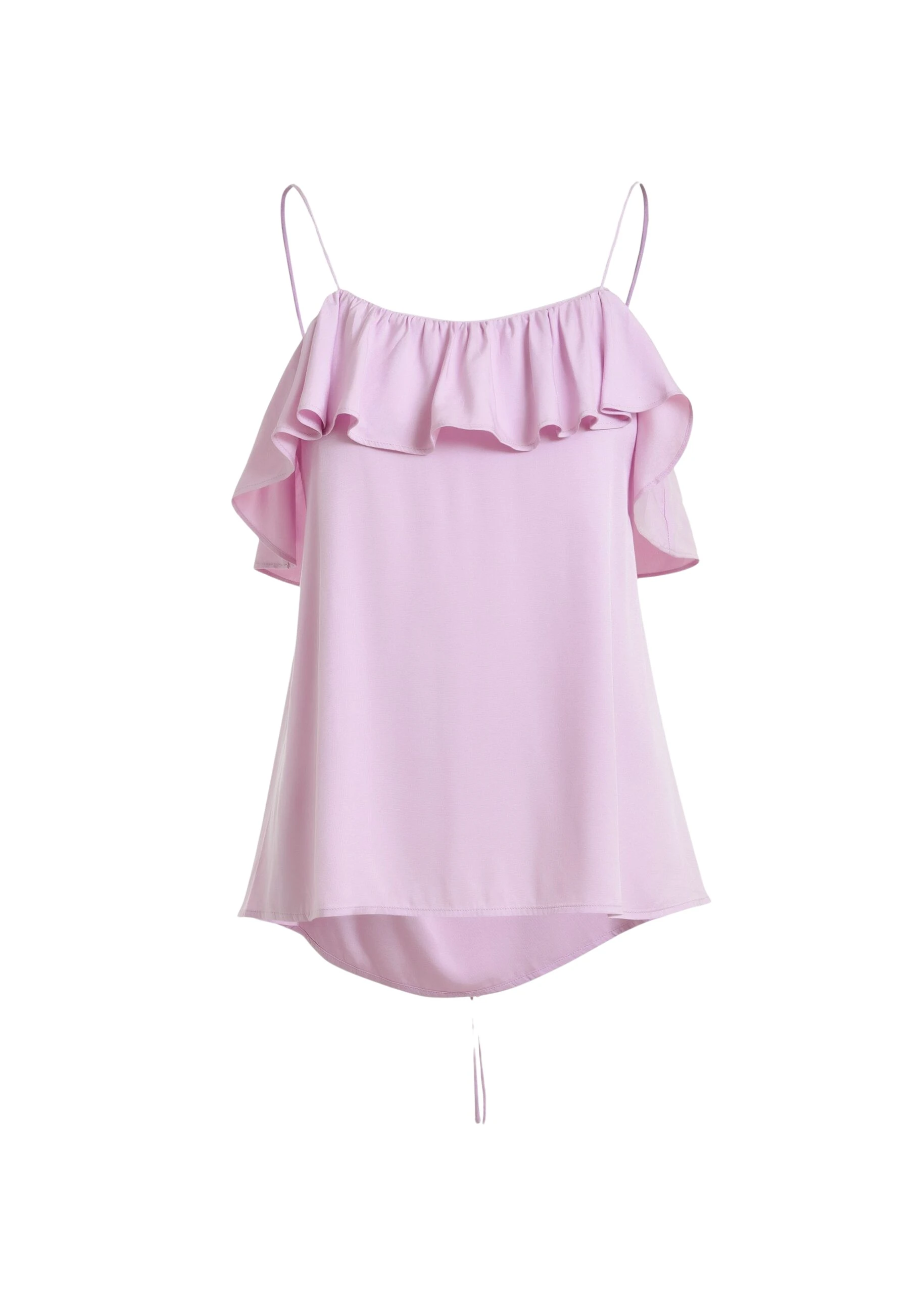 Essentiel-Antwerp-Lilac-ruffled-camisole-top-with-tie-back-detail-scaled38220_nobg Lilac ruffled camisole top with tie-back detail