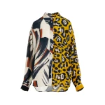 Multicolor shirt with two prints