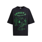 Navy and green Peanuts™ Snoopy rhinestone-embellished T-shirt