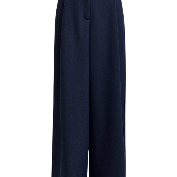 Navy wide-leg pants