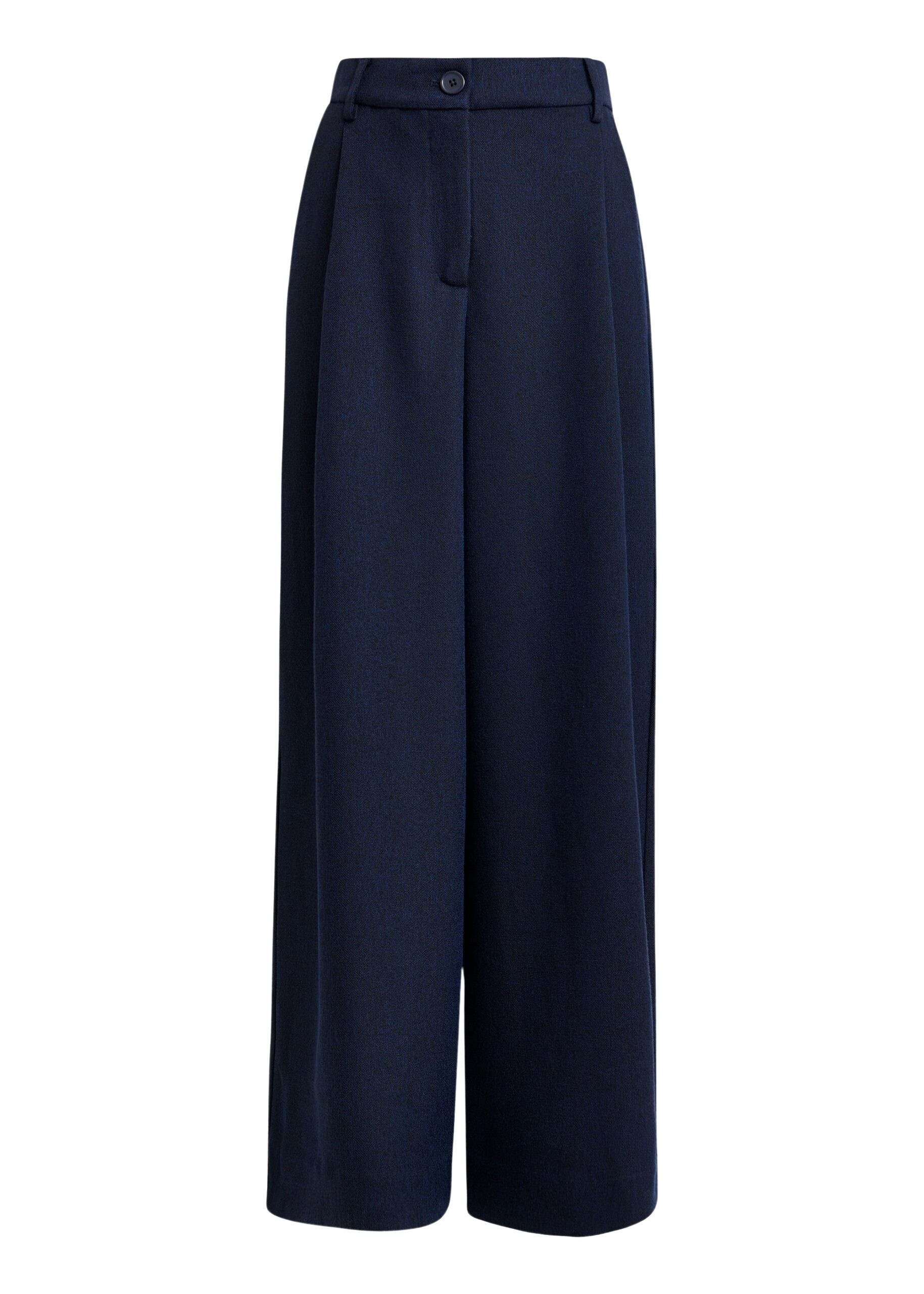 Navy wide-leg pants