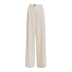 Off-white and black striped wide-leg pants