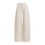 Off-white barrel-leg jeans