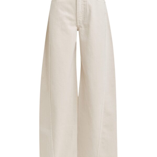 Off-white barrel-leg jeans