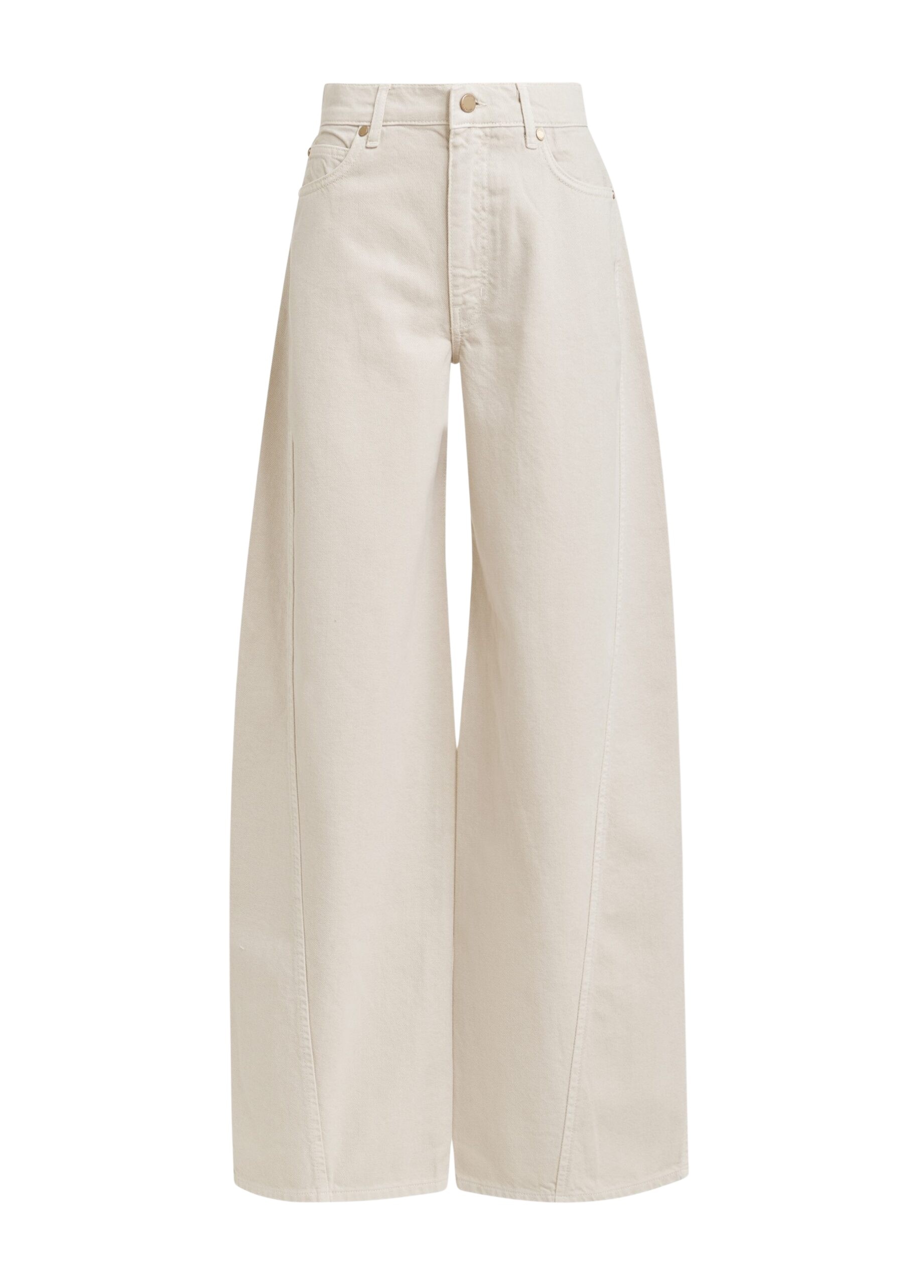 Off-white barrel-leg jeans