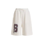 Off-white cotton-blend Peanuts™ shorts with letter appliqué