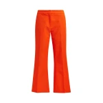 Orange cropped flared pants