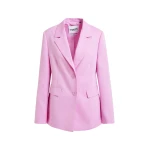 Pink single-breasted blazer