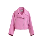Pink wool double-faced jacket