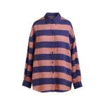 Vintage pink and purple oversized striped shirt
