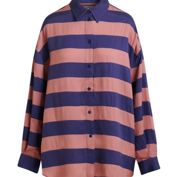 Vintage pink and purple oversized striped shirt