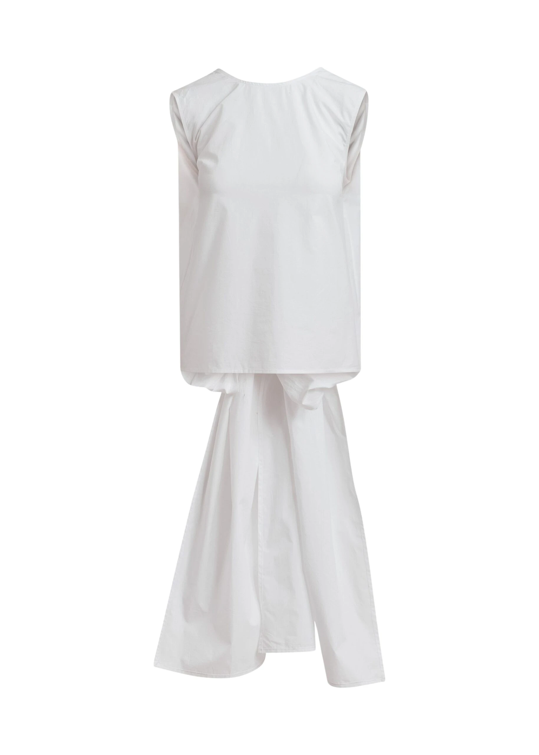 Essentiel-Antwerp-White-cotton-wrap-tie-top-with-low-back-scaled42377_nobg White cotton wrap tie top with low back
