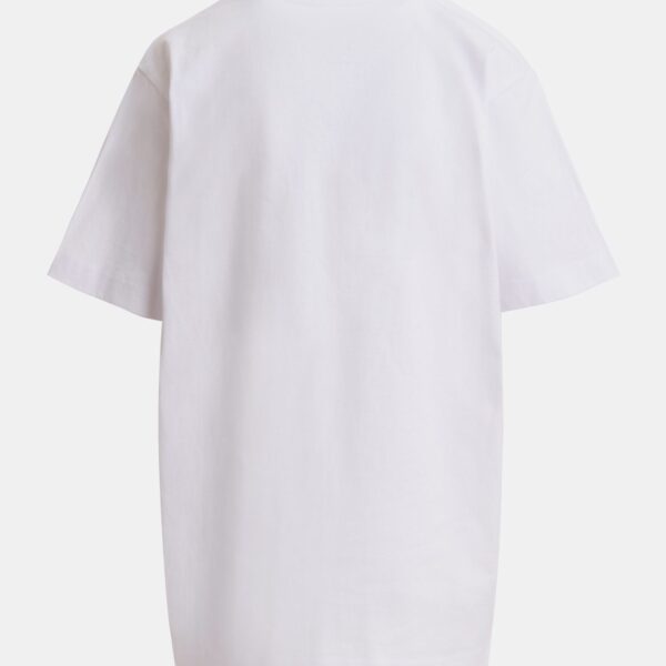 grey and red horseshoe and horse head oversized T-shirt
